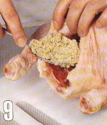 фото курица с яблоками